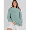 imageANRABESS Womens Oversized Sweatshirts Turtleneck Pullover Long Sleeve Hoodies Tops 2024 Fall Fashion Preppy OutfitsLight Green