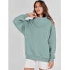 imageANRABESS Womens Oversized Sweatshirts Turtleneck Pullover Long Sleeve Hoodies Tops 2024 Fall Fashion Preppy OutfitsLight Green