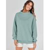 imageANRABESS Womens Oversized Sweatshirts Turtleneck Pullover Long Sleeve Hoodies Tops 2024 Fall Fashion Preppy OutfitsLight Green