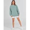 imageANRABESS Womens Oversized Sweatshirts Turtleneck Pullover Long Sleeve Hoodies Tops 2024 Fall Fashion Preppy OutfitsLight Green