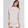 imageANRABESS Womens Oversized Sweatshirts Turtleneck Pullover Long Sleeve Hoodies Tops 2024 Fall Fashion Preppy OutfitsLight Grey