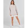 imageANRABESS Womens Oversized Sweatshirts Turtleneck Pullover Long Sleeve Hoodies Tops 2024 Fall Fashion Preppy OutfitsLight Grey