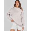 imageANRABESS Womens Oversized Sweatshirts Turtleneck Pullover Long Sleeve Hoodies Tops 2024 Fall Fashion Preppy OutfitsLight Grey