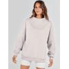 imageANRABESS Womens Oversized Sweatshirts Turtleneck Pullover Long Sleeve Hoodies Tops 2024 Fall Fashion Preppy OutfitsLight Grey