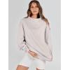 imageANRABESS Womens Oversized Sweatshirts Turtleneck Pullover Long Sleeve Hoodies Tops 2024 Fall Fashion Preppy OutfitsLight Grey