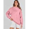 imageANRABESS Womens Oversized Sweatshirts Turtleneck Pullover Long Sleeve Hoodies Tops 2024 Fall Fashion Preppy OutfitsLight Pink