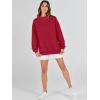 imageANRABESS Womens Oversized Sweatshirts Turtleneck Pullover Long Sleeve Hoodies Tops 2024 Fall Fashion Preppy OutfitsRed