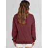 imageANRABESS Womens Oversized Sweatshirts Turtleneck Pullover Long Sleeve Hoodies Tops 2024 Fall Fashion Preppy OutfitsWine Red