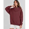 imageANRABESS Womens Oversized Sweatshirts Turtleneck Pullover Long Sleeve Hoodies Tops 2024 Fall Fashion Preppy OutfitsWine Red