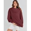 imageANRABESS Womens Oversized Sweatshirts Turtleneck Pullover Long Sleeve Hoodies Tops 2024 Fall Fashion Preppy OutfitsWine Red
