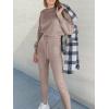 imageANRABESS Womens Two Piece Outfits Sweater Sets Long Sleeve Knit Pullover and Jogger Pants Tracksuit Lounge Set 2024 ClothesCamel