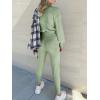 imageANRABESS Womens Two Piece Outfits Sweater Sets Long Sleeve Knit Pullover and Jogger Pants Tracksuit Lounge Set 2024 ClothesMint
