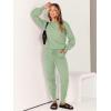 imageANRABESS Womens Two Piece Outfits Sweater Sets Long Sleeve Knit Pullover and Jogger Pants Tracksuit Lounge Set 2024 ClothesMint