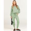 imageANRABESS Womens Two Piece Outfits Sweater Sets Long Sleeve Knit Pullover and Jogger Pants Tracksuit Lounge Set 2024 ClothesMint