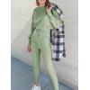 imageANRABESS Womens Two Piece Outfits Sweater Sets Long Sleeve Knit Pullover and Jogger Pants Tracksuit Lounge Set 2024 ClothesMint