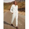 imageANRABESS Womens Two Piece Outfits Sweater Sets Long Sleeve Knit Pullover and Jogger Pants Tracksuit Lounge Set 2024 ClothesWhite