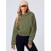 imageANRABESS Womens Zip Up Hoodies Cropped Sweatshirts Fleece Jackets Fall Outfits Casual Hooded Y2k Tops Winter Clothes 2025Army Green