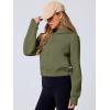 imageANRABESS Womens Zip Up Hoodies Cropped Sweatshirts Fleece Jackets Fall Outfits Casual Hooded Y2k Tops Winter Clothes 2025Army Green