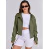imageANRABESS Womens Zip Up Hoodies Cropped Sweatshirts Fleece Jackets Fall Outfits Casual Hooded Y2k Tops Winter Clothes 2025Army Green