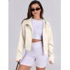 imageANRABESS Womens Zip Up Hoodies Cropped Sweatshirts Fleece Jackets Fall Outfits Casual Hooded Y2k Tops Winter Clothes 2025Beige