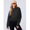 imageANRABESS Womens Zip Up Hoodies Cropped Sweatshirts Fleece Jackets Fall Outfits Casual Hooded Y2k Tops Winter Clothes 2025Black