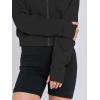 imageANRABESS Womens Zip Up Hoodies Cropped Sweatshirts Fleece Jackets Fall Outfits Casual Hooded Y2k Tops Winter Clothes 2025Black