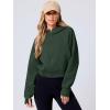 imageANRABESS Womens Zip Up Hoodies Cropped Sweatshirts Fleece Jackets Fall Outfits Casual Hooded Y2k Tops Winter Clothes 2025Dark Green