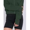 imageANRABESS Womens Zip Up Hoodies Cropped Sweatshirts Fleece Jackets Fall Outfits Casual Hooded Y2k Tops Winter Clothes 2025Dark Green