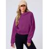 imageANRABESS Womens Zip Up Hoodies Cropped Sweatshirts Fleece Jackets Fall Outfits Casual Hooded Y2k Tops Winter Clothes 2025Fuchsia