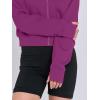 imageANRABESS Womens Zip Up Hoodies Cropped Sweatshirts Fleece Jackets Fall Outfits Casual Hooded Y2k Tops Winter Clothes 2025Fuchsia