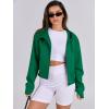 imageANRABESS Womens Zip Up Hoodies Cropped Sweatshirts Fleece Jackets Fall Outfits Casual Hooded Y2k Tops Winter Clothes 2025Green