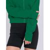 imageANRABESS Womens Zip Up Hoodies Cropped Sweatshirts Fleece Jackets Fall Outfits Casual Hooded Y2k Tops Winter Clothes 2025Green