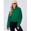 imageANRABESS Womens Zip Up Hoodies Cropped Sweatshirts Fleece Jackets Fall Outfits Casual Hooded Y2k Tops Winter Clothes 2025Green