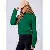 imageANRABESS Womens Zip Up Hoodies Cropped Sweatshirts Fleece Jackets Fall Outfits Casual Hooded Y2k Tops Winter Clothes 2025Green
