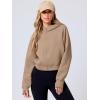 imageANRABESS Womens Zip Up Hoodies Cropped Sweatshirts Fleece Jackets Fall Outfits Casual Hooded Y2k Tops Winter Clothes 2025Khaki