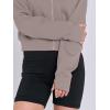 imageANRABESS Womens Zip Up Hoodies Cropped Sweatshirts Fleece Jackets Fall Outfits Casual Hooded Y2k Tops Winter Clothes 2025Light Khaki
