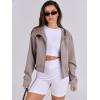 imageANRABESS Womens Zip Up Hoodies Cropped Sweatshirts Fleece Jackets Fall Outfits Casual Hooded Y2k Tops Winter Clothes 2025Light Khaki