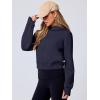 imageANRABESS Womens Zip Up Hoodies Cropped Sweatshirts Fleece Jackets Fall Outfits Casual Hooded Y2k Tops Winter Clothes 2025Navy Blue