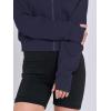 imageANRABESS Womens Zip Up Hoodies Cropped Sweatshirts Fleece Jackets Fall Outfits Casual Hooded Y2k Tops Winter Clothes 2025Navy Blue