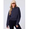 imageANRABESS Womens Zip Up Hoodies Cropped Sweatshirts Fleece Jackets Fall Outfits Casual Hooded Y2k Tops Winter Clothes 2025Navy Blue