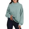 imageANRABESS Womens Oversized Sweatshirts Turtleneck Pullover Long Sleeve Hoodies Tops 2024 Fall Fashion Preppy OutfitsLight Green