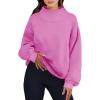 imageANRABESS Womens Oversized Sweatshirts Turtleneck Pullover Long Sleeve Hoodies Tops 2024 Fall Fashion Preppy OutfitsPink