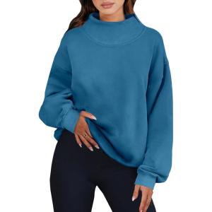 imageANRABESS Womens Oversized Sweatshirts Turtleneck Pullover Long Sleeve Hoodies Tops 2024 Fall Fashion Preppy OutfitsBlue