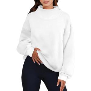 imageANRABESS Womens Oversized Sweatshirts Turtleneck Pullover Long Sleeve Hoodies Tops 2024 Fall Fashion Preppy OutfitsWhite