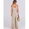 imageANRABESS Womens 2 Piece Linen Lounge Set Casual Matching Pants Jumpsuit Summer Beach Travel Vacation Trendy OutfitsApricot