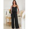 imageANRABESS Womens 2 Piece Linen Lounge Set Casual Matching Pants Jumpsuit Summer Beach Travel Vacation Trendy OutfitsBlack
