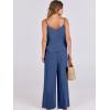 imageANRABESS Womens 2 Piece Linen Lounge Set Casual Matching Pants Jumpsuit Summer Beach Travel Vacation Trendy OutfitsDeep Blue