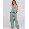 imageANRABESS Womens 2 Piece Linen Lounge Set Casual Matching Pants Jumpsuit Summer Beach Travel Vacation Trendy OutfitsLight Green