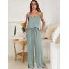 imageANRABESS Womens 2 Piece Linen Lounge Set Casual Matching Pants Jumpsuit Summer Beach Travel Vacation Trendy OutfitsLight Green