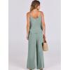 imageANRABESS Womens 2 Piece Linen Lounge Set Casual Matching Pants Jumpsuit Summer Beach Travel Vacation Trendy OutfitsLight Green